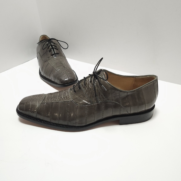 Belvedere Other - Belvedere Mens Ostrich Shoes Size 11 M Grey Exotic